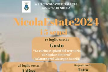 Nicola Estate 2024 &quot;I 5 sensi&quot;