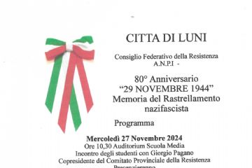 80&#176; Anniversario del &quot;29 Novembre 1944&quot;- Memoria del rastrellamento nazifascista - Programma