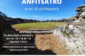 Anfiteatro di Luni: orari di primavera