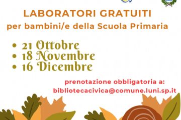 Laboratori gratuiti per bambini/e della Scuola Primaria