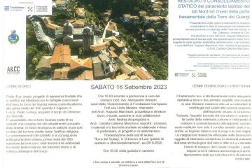 PRESENTAZIONE PROGETTO DI RESTAURO E CONSOLIDAMENTO DEL PARAMENTO LAPIDEO DEI LATI NORD ED OVEST DELLA PARTE BASAMENTALE DELLA TORRE DEL GUINIGI
